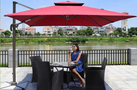 Dù Lệch Tâm Vuông Giá Rẻ Mẫu Mới